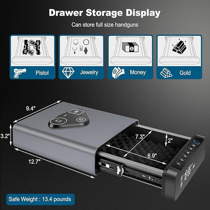 Coreva™ Biometric Handgun Safe