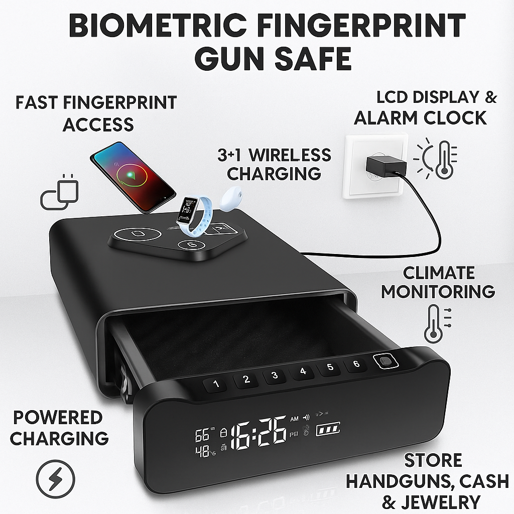 Coreva™ Biometric Handgun Safe