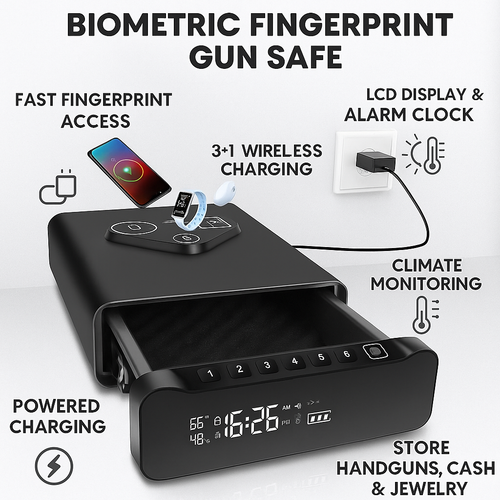 Coreva™ Biometric Handgun Safe